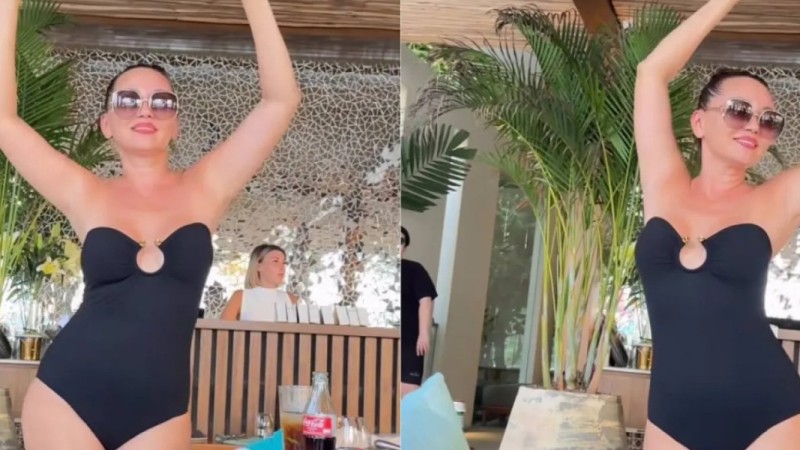 «Құдай-ау, неткен сұлулық!» Баян Алагөзова купальникте мінсіз мүсінін көрсетті