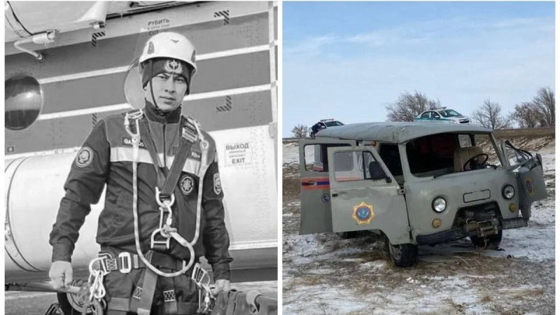 “Қолдан жиналған, өте ескі көлік”: Құтқарушы қызмет барысында жол апатынан көз жұмды