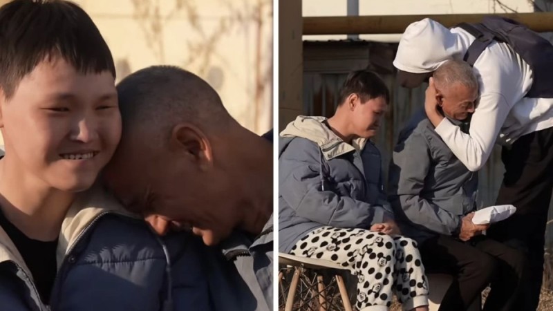 Әйелінің еміне несие алып, бірақ аман алып қала алмаған жалғызбасты әкеге маскадағы жігіт үй сыйлады (ВИДЕО)