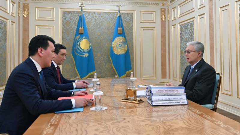 Ерлан Қарин Мемлекет басшысына конституциялық реформа бойынша ұсыныстарды таныстырды