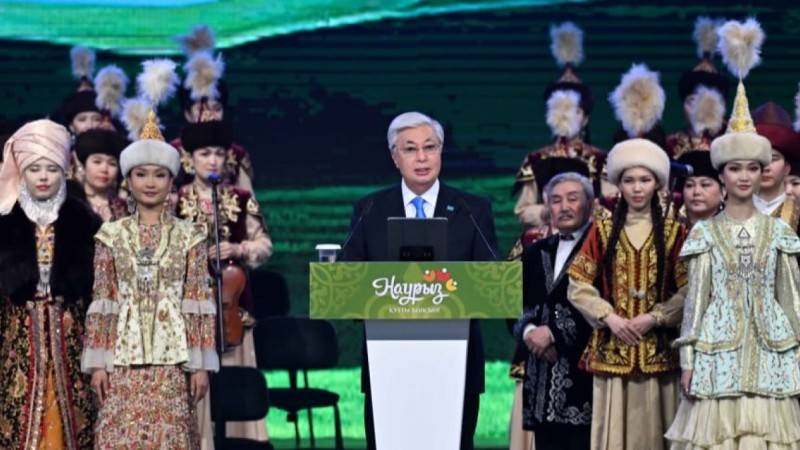 Тоқаев Expo орталығында халықты Наурызбен құттықтады