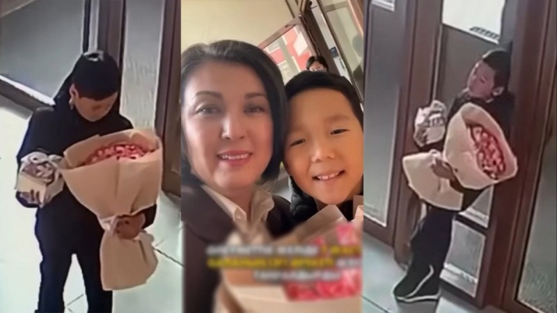 Жеті жастағы оқушының ұстазына құрметі барша жұртты елжіретті