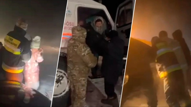 Ақтүтек боранда жолда қалған 73 адам қауіпсіз жерге жеткізілді