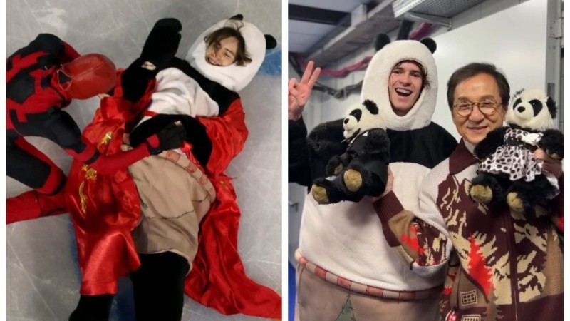 Миландағы Олимпиада гала-шоуында Михаил Шайдоров күтпеген жерден Джеки Чанмен кездесті