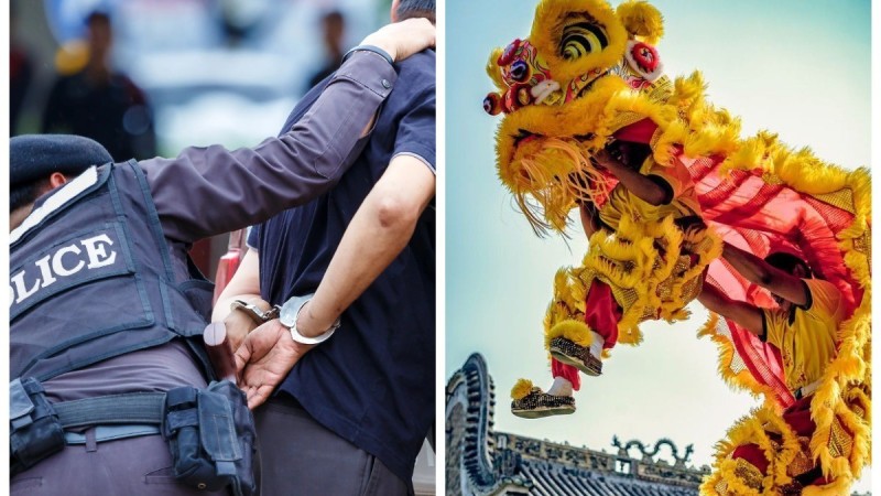 Қылмыскерді ұстау үшін полиция «арыстан биі» костюмін киіп, көпшіліктің арасына кіріп би билеген