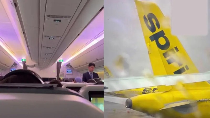 Ұшуға санаулы минут қалғанда, әуежайда екі алып ұшақ соқтығысып қалды (ВИДЕО)