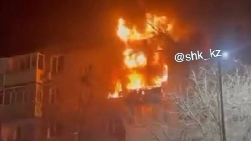 Шахтинскте алапат өртке себеп болған күдікті ұсталды