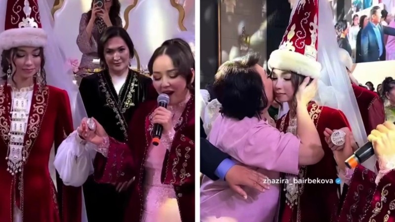 Әнші Жазира Байырбекова өз келінін өзі ұзатты (ВИДЕО)