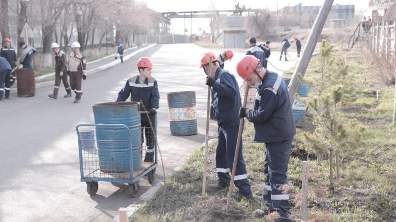 «Таза Қазақстан» аясында «Қазақмыс» 95 тонна қоқыс жинап шығарды