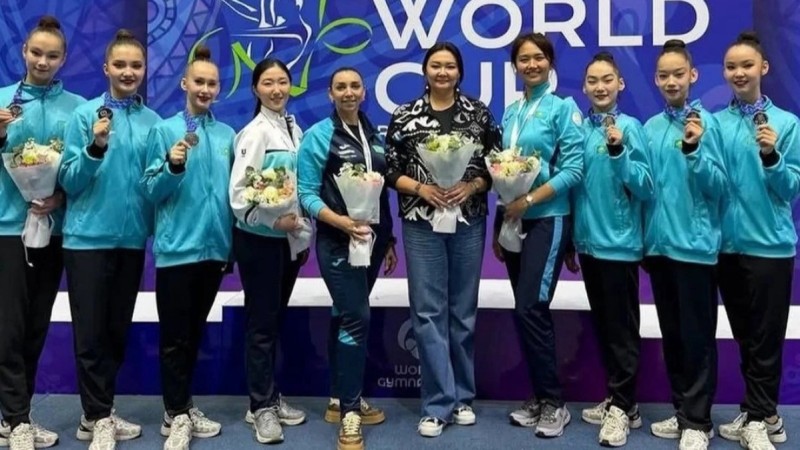 Көркем гимнастикадан Қазақстан құрамасы Ташкенттегі Әлем кубогында күміс медаль алды