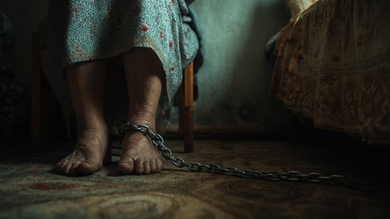 Қызы анасын 2 жыл бойы темір шынжырмен байлап ұстаған