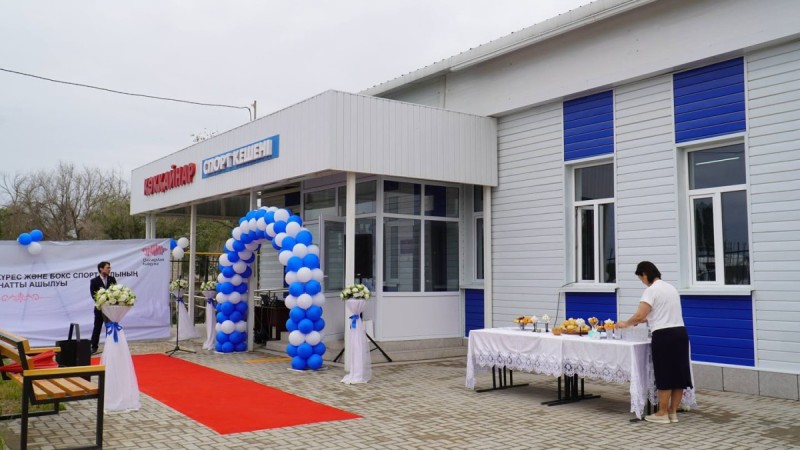 Шу ауданында Қазақмыстың қолдауымен жаңа спорт кешені ашылды