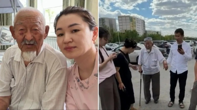 "Мендей қорлық көрмеңдер": Ұлынан зәбір көрген қарияны немересі үйіне алып кетті
