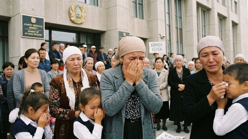 Атырау әкімдігінің алдындағы ащы айқай: Көпбалалы отбасылардың несібесін кім жырып отыр?