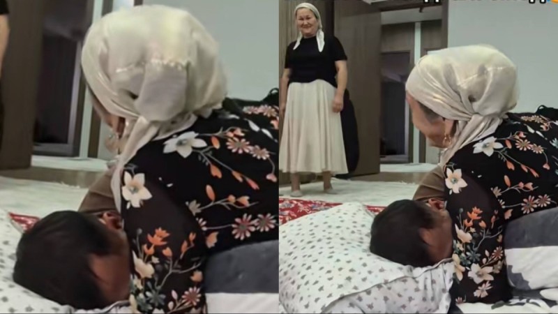 “Елуге келсе де, әлі емеді”: TikTok-та егде жастағы ер адамның анасына еркелеген видеосы қызу талқыға түсті
