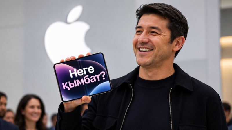Бүктелетін iPhone Қазақстанға кеп қалды: бағасынан ат үркеді