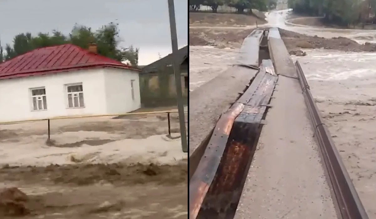«Бірнеше ауыл кетті»: Түркістанда Қазығұртты су басты